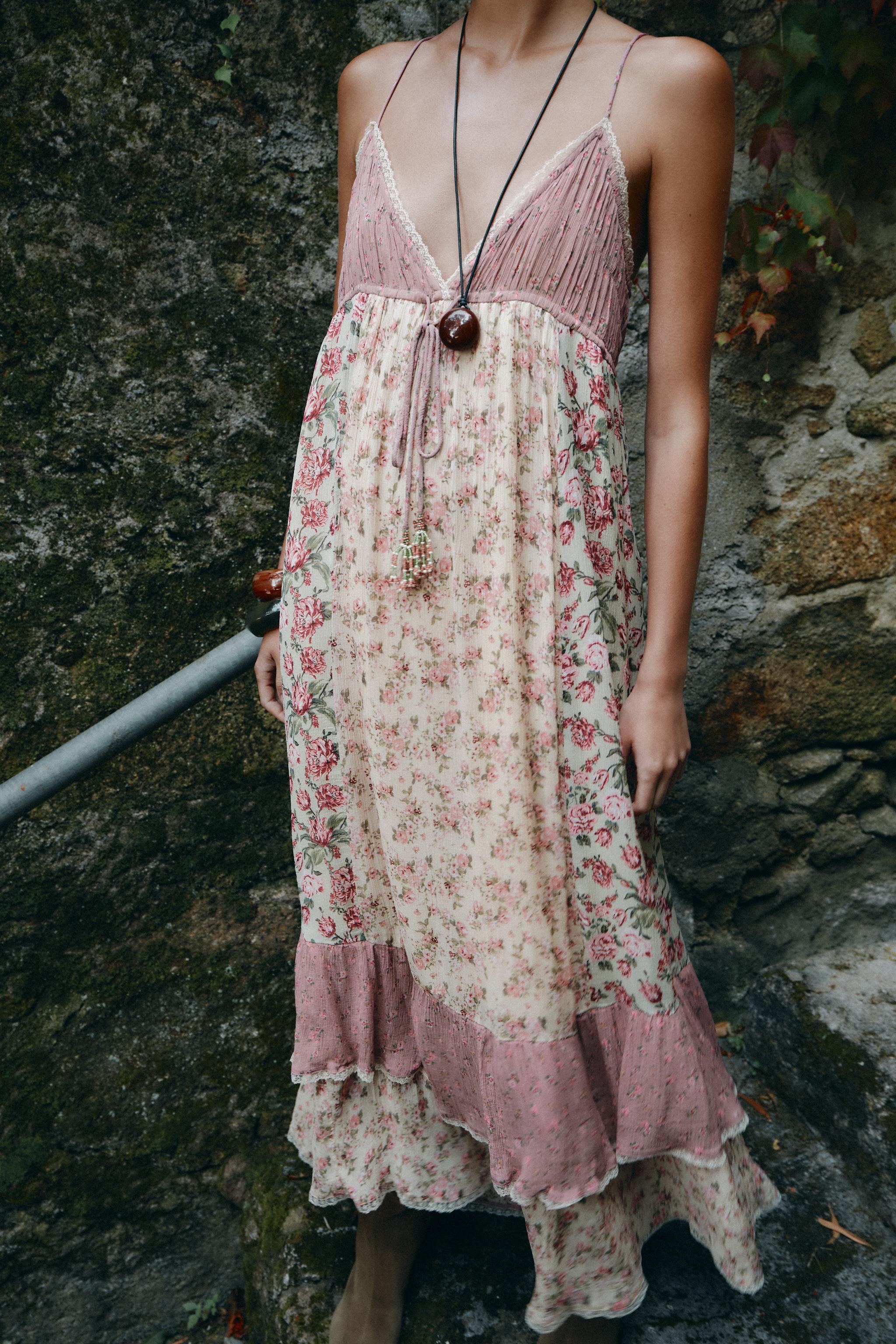 PATCHWORK FLORAL DRESS